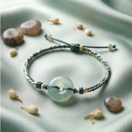 Lucky Symbol Jade Cord Bracelets