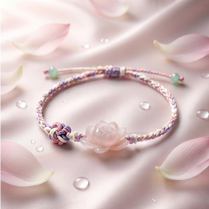 Lotus Blossom Cord Bracelet