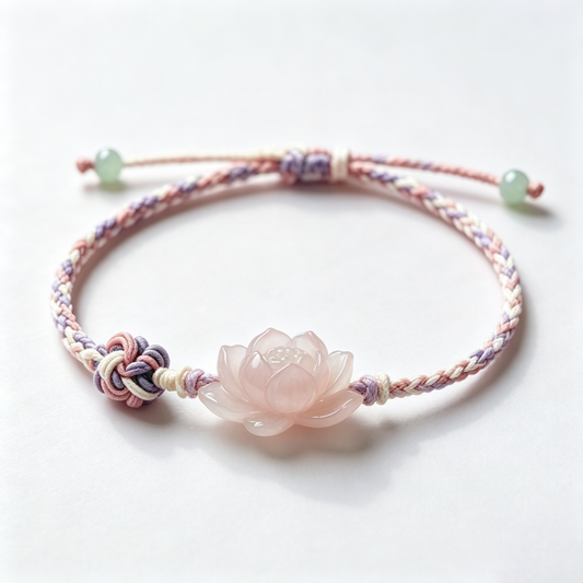 Lotus Blossom Cord Bracelet