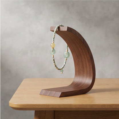 Green Jade Harmony Bead Cord Bracelet