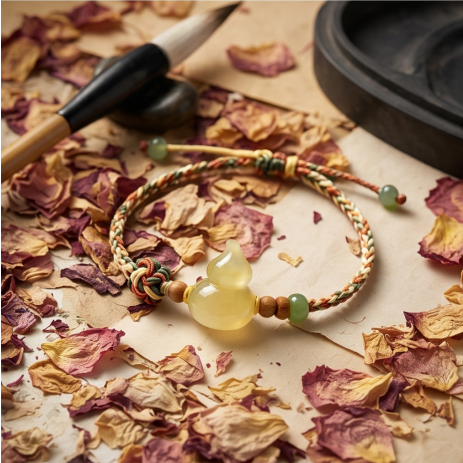 Golden Gourd Cord Bracelet