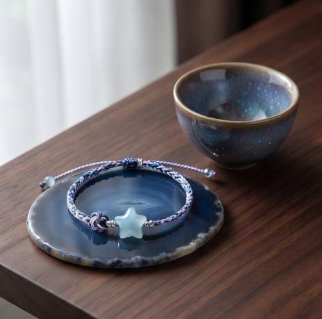 Blue Star Cord Bracelet